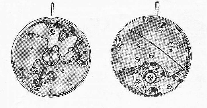 A Schild AS 1651 watch movement A Schild AS 1651 watch movement