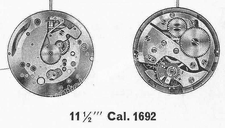 A Schild AS 1692 watch movement A Schild AS 1692 watch movement