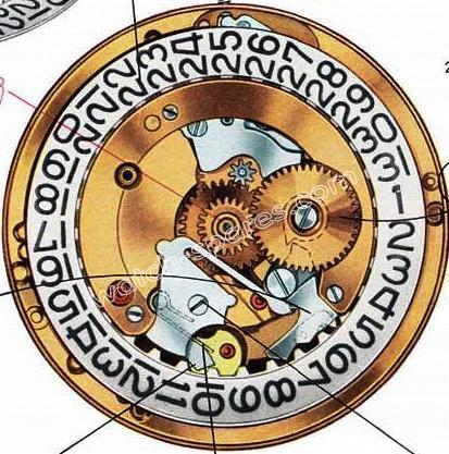 A Schild AS 1701 watch movement A Schild AS 1701 watch movement