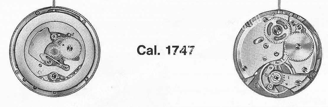 A Schild AS 1747 watch movement A Schild AS 1747 watch movement