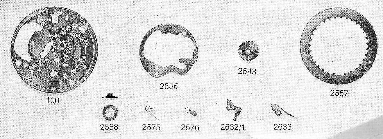 A Schild AS 1799 watch date parts A Schild AS 1799 watch date parts