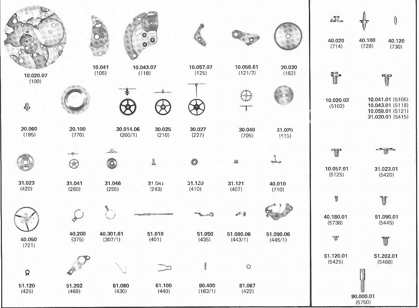 A Schild AS 2184 watch parts A Schild AS 2184 watch parts