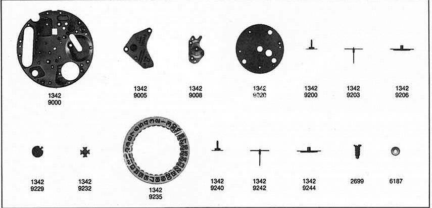 Omega 1343 watch date parts Omega 1343 watch date parts