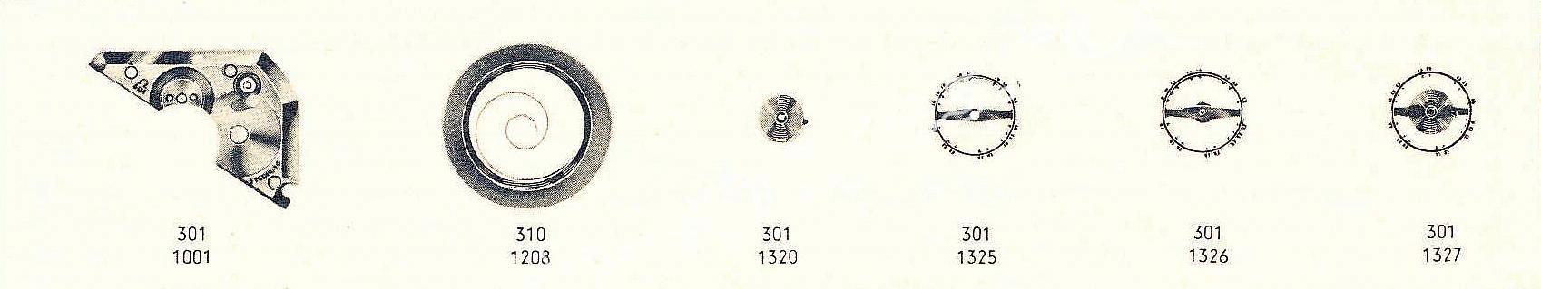 Omega 301 watch part Omega 301 watch part