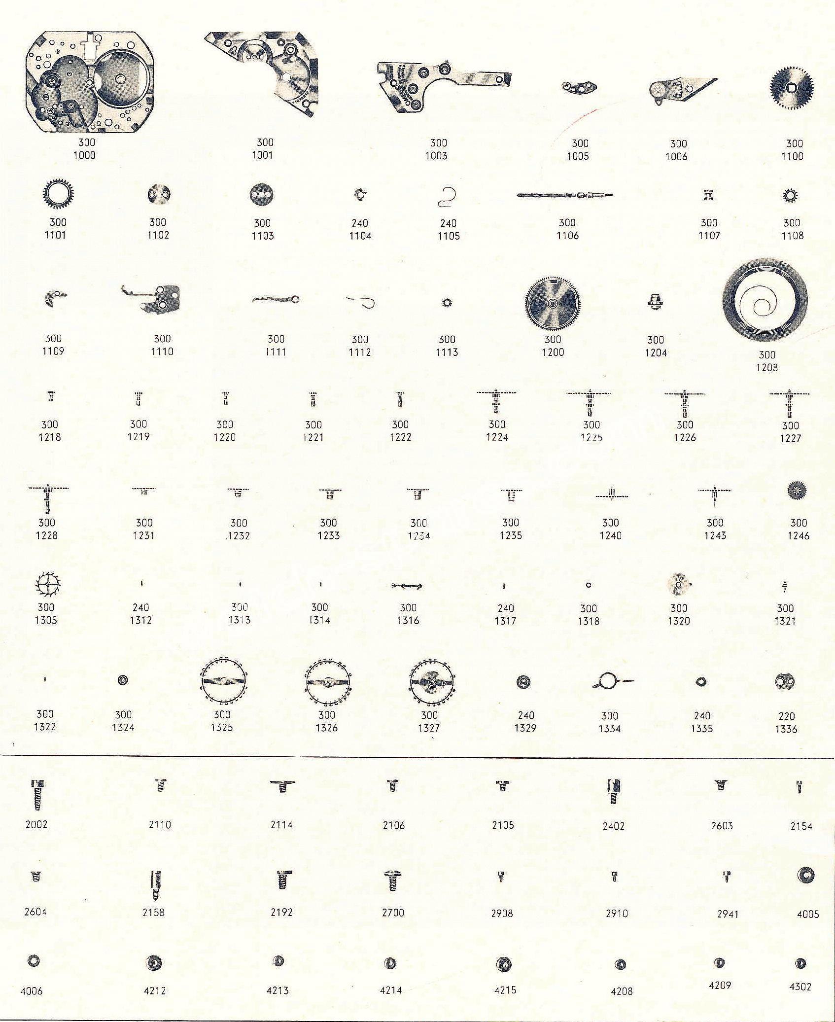 Omega 301 watch parts Omega 301 watch parts