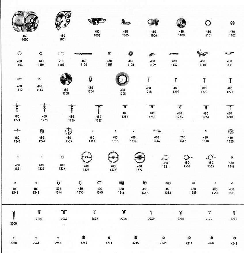 Omega 483 watch parts Omega 483 watch parts