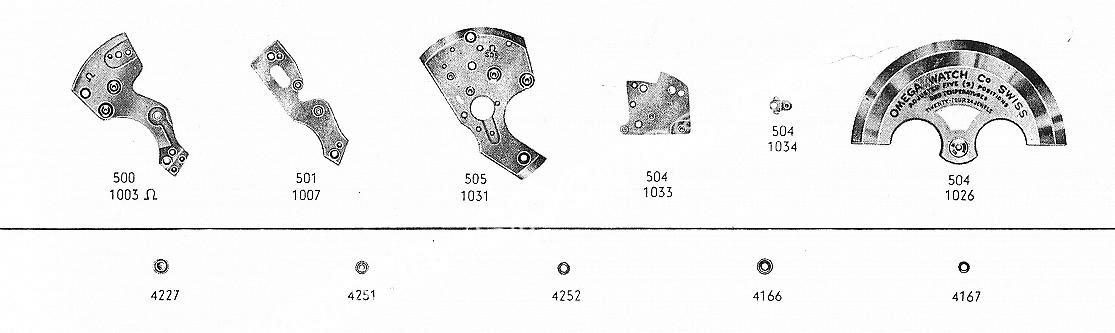 Omega 505 watch spare parts Omega 505 watch spare parts