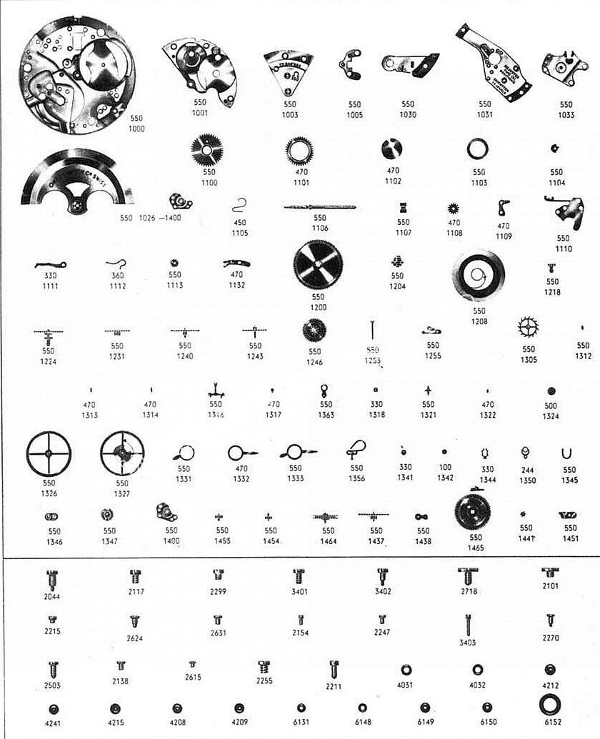 Omega 551 watch parts Omega 551 watch parts