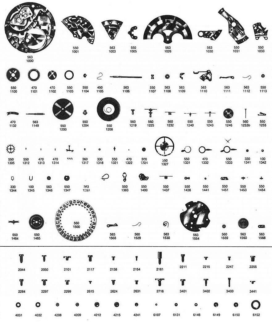 Omega 564 watch parts Omega 564 watch parts