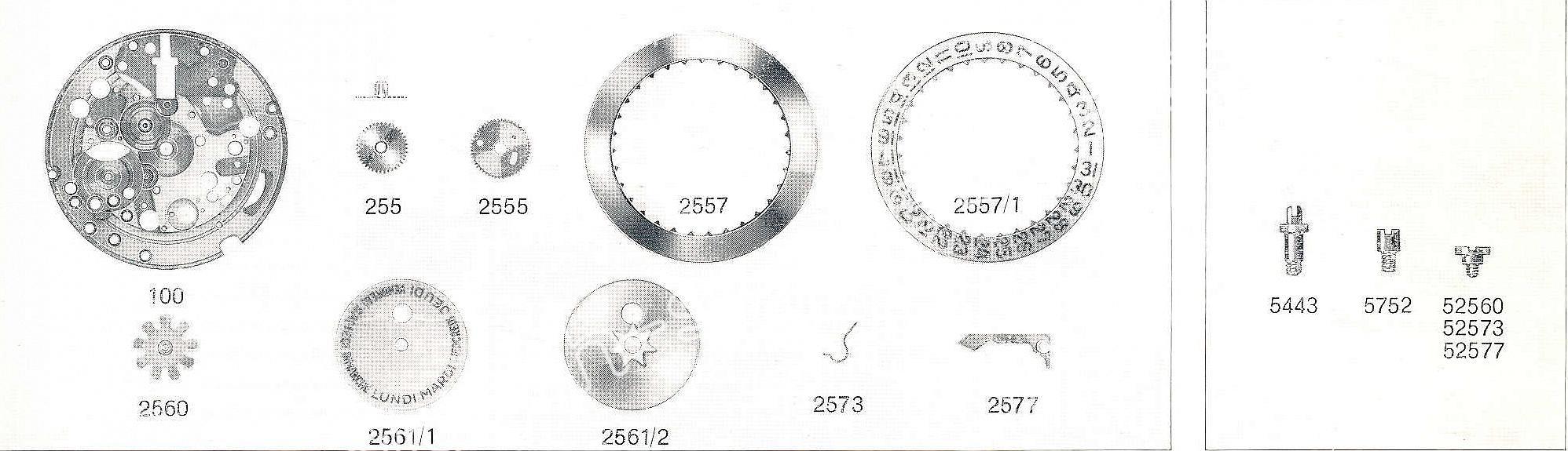 Felsa 4009 watch date spare parts Felsa 4009 watch date spare parts