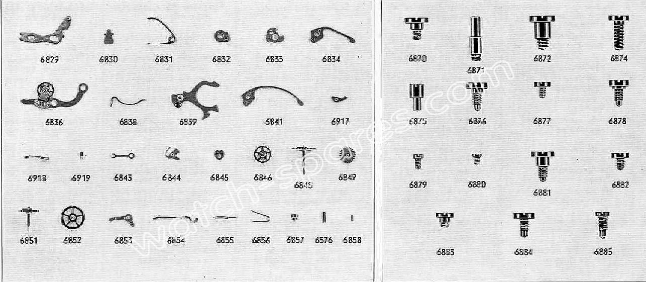 Tissot 871 watch chronograph spare parts Tissot 871 watch chronograph spare parts