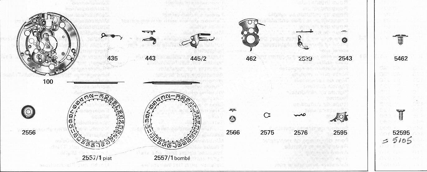 ETA 2872 watch date spare parts ETA 2872 watch date spare parts
