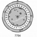 ETA ValJoux 7754 watch movement ETA ValJoux 7754 watch movement