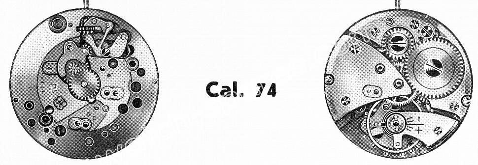 FHF Font 74 watch movements FHF Font 74 watch movements