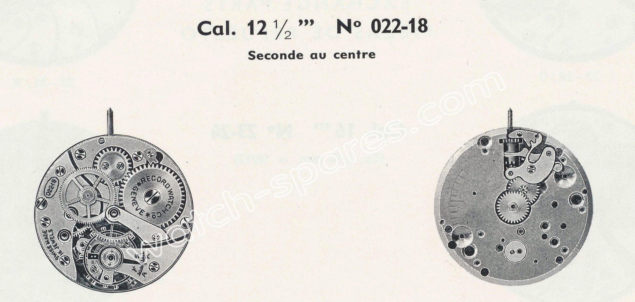 Record 022 18 watch movement Record 022 18 watch movement