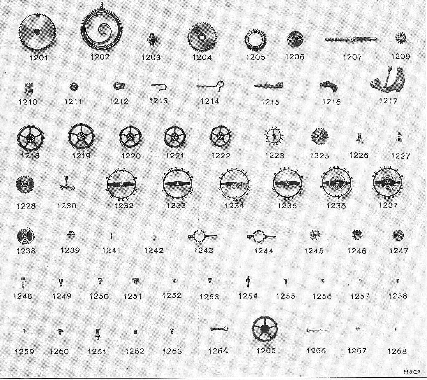 Record 104 watch spare parts Record 104 watch spare parts