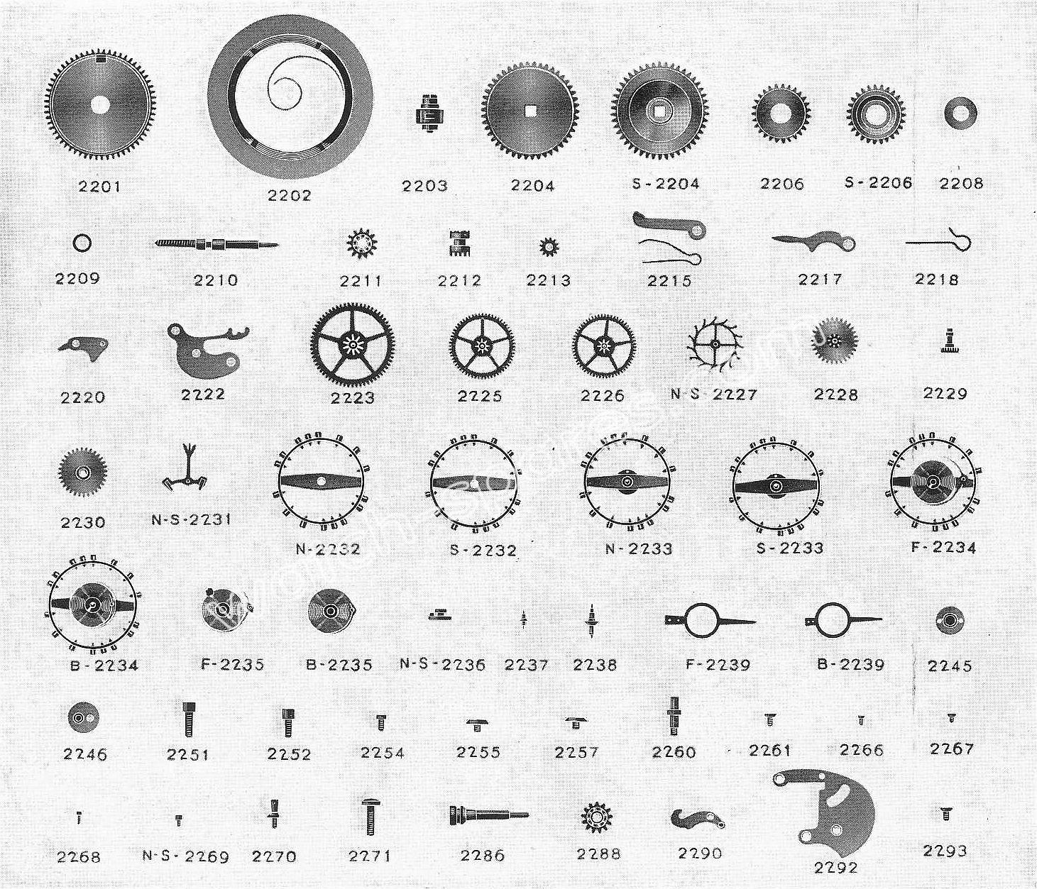 Record 22 watch spare parts Record 22 watch spare parts