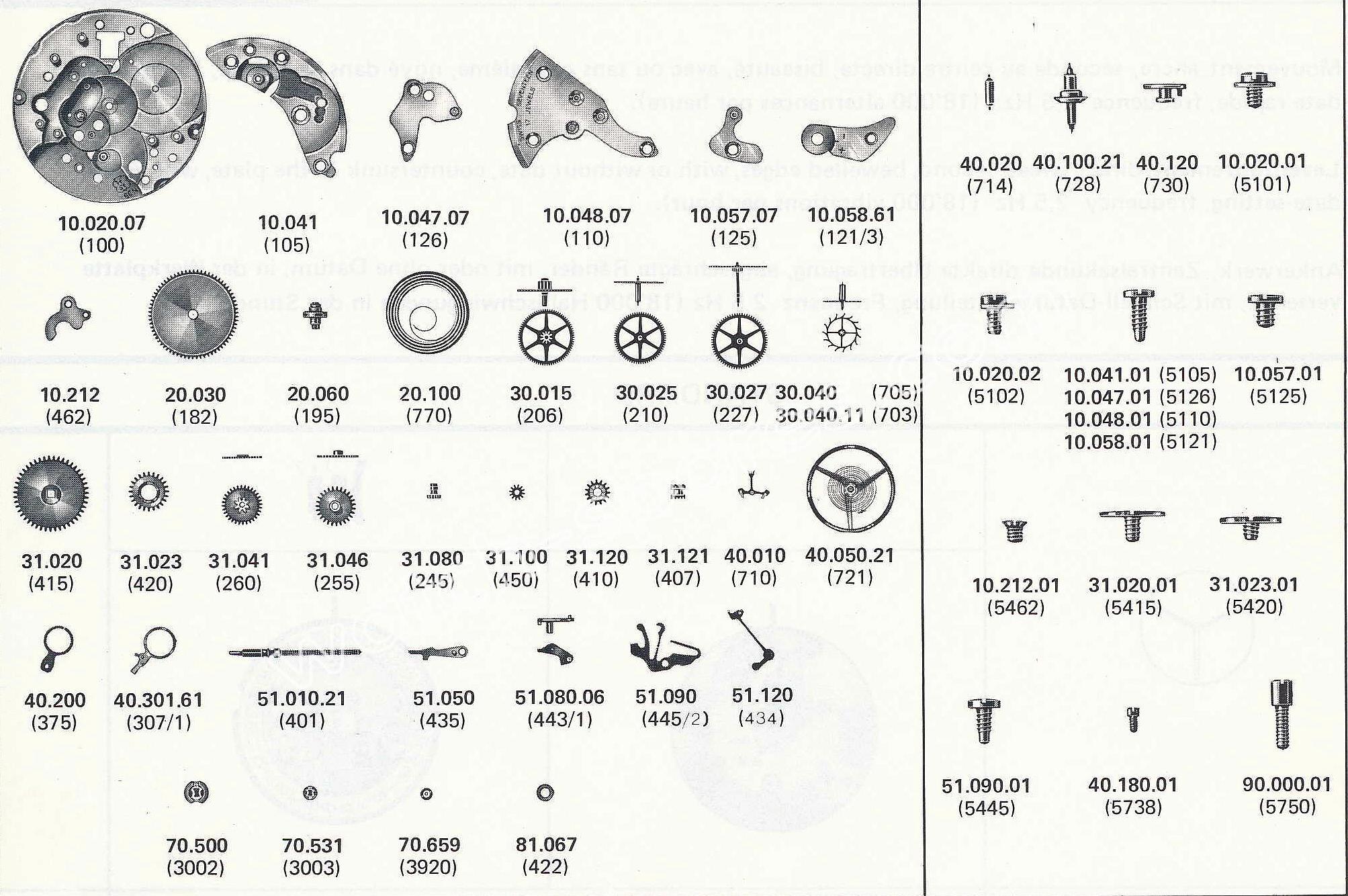 Standard ST 96.4 N watch spare parts Standard ST 96.4 N watch spare parts