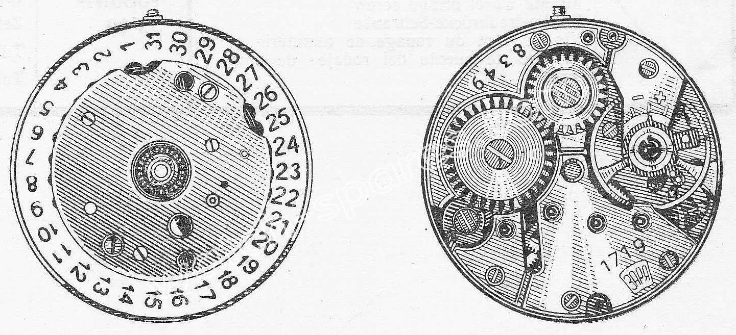 Zaria 1719 watch movements Zaria 1719 watch movements